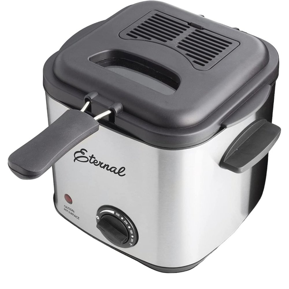 Deep Fryer Electric 1.6 QT with Stainless Steel Non Stick Basket